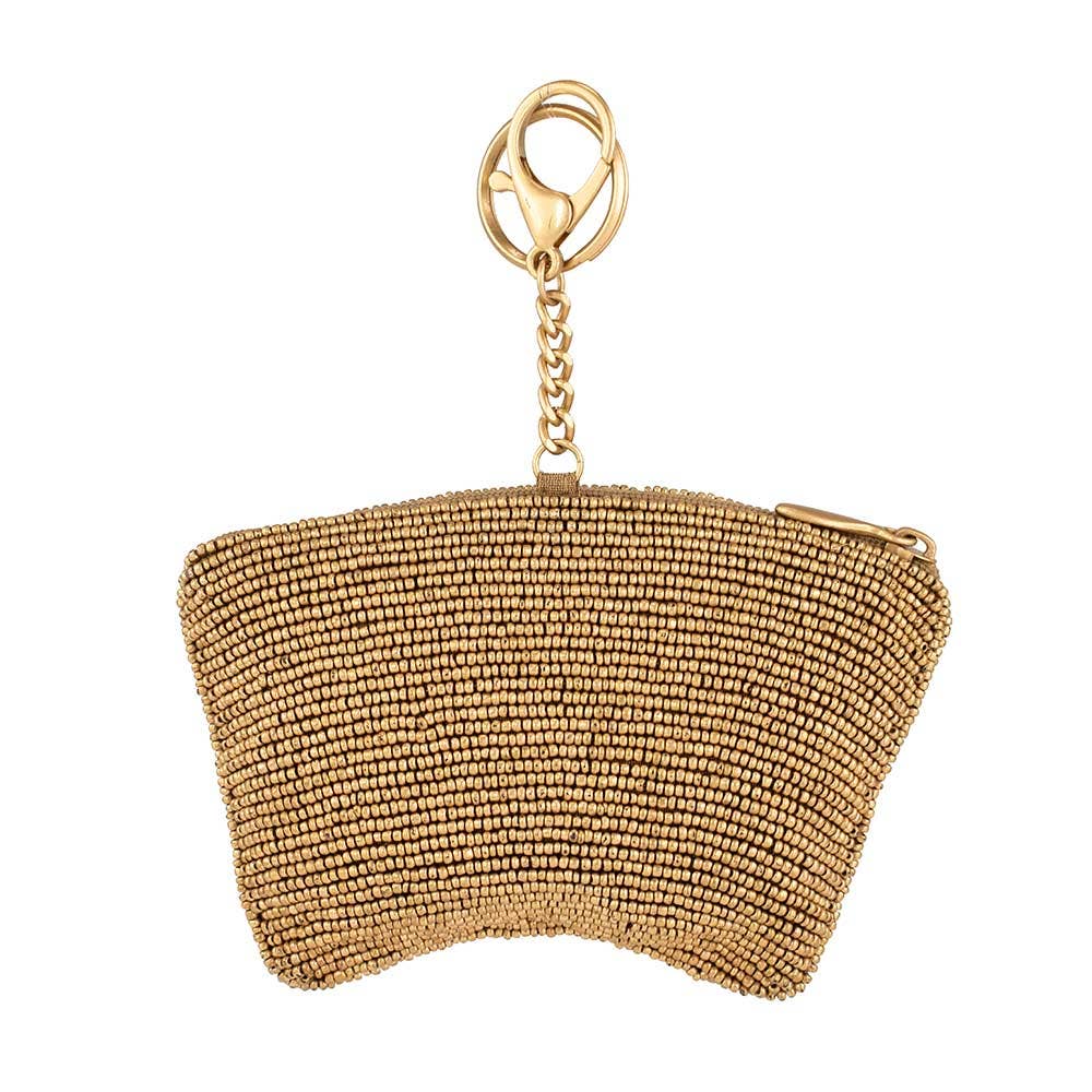 Let's Play Beaded Playing Cards Coin Purse/Key Fob