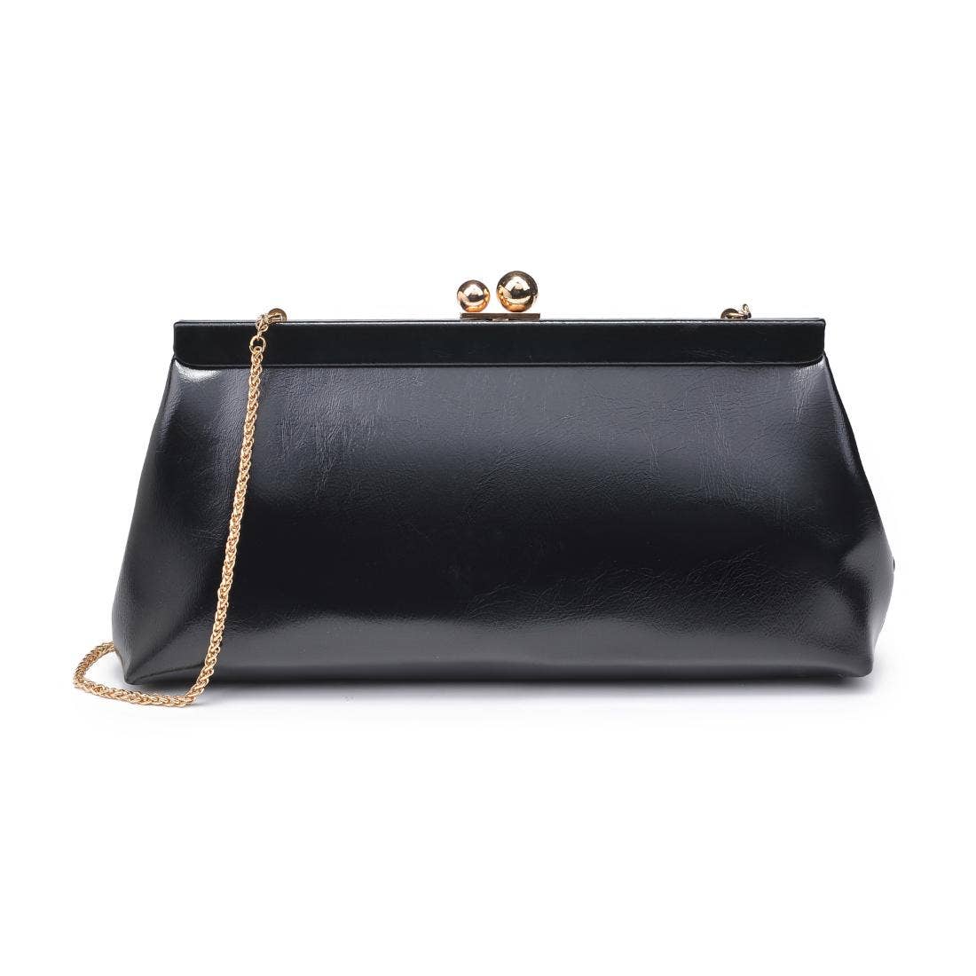 Joplin - Kisslock Clutch: Grey Multi