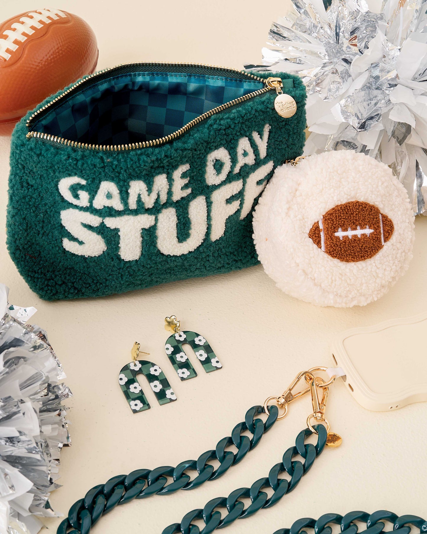 Teddy Pouch-Gameday Stuff: Orange