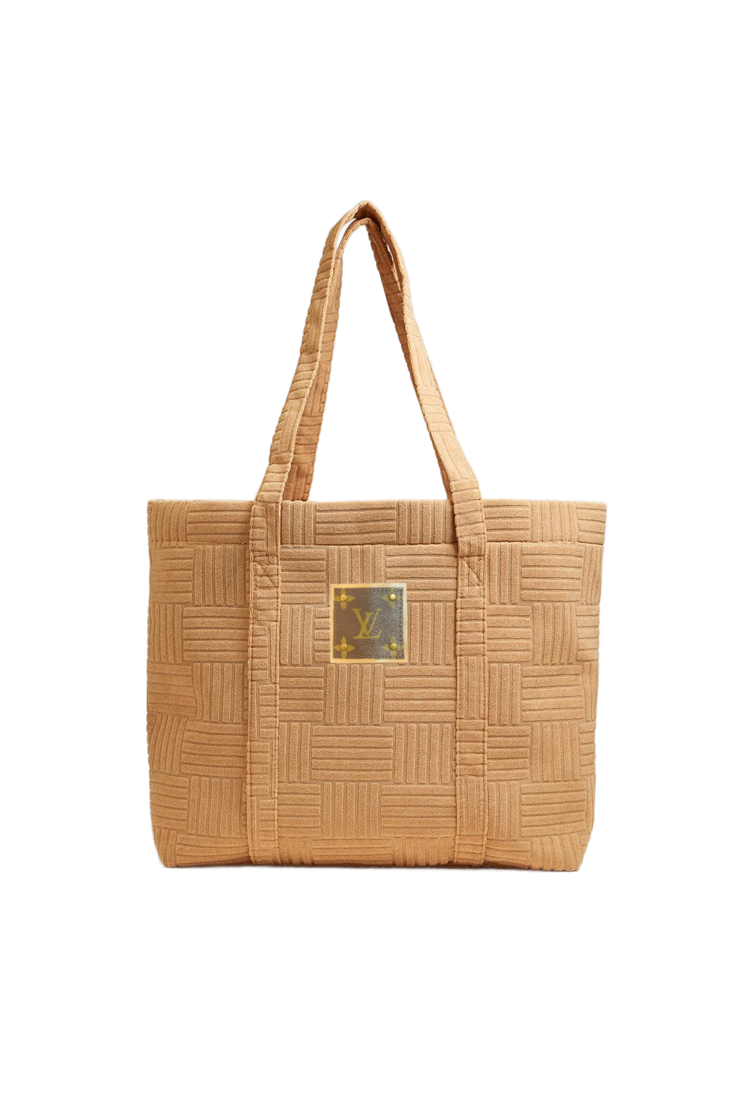 Upcycled Terry Cloth Tote Bag: Blush