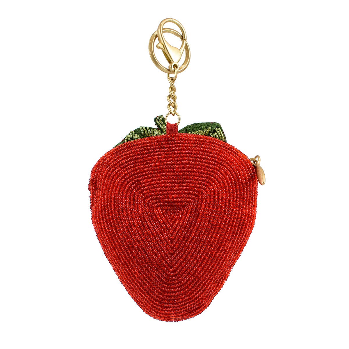 Berry Beautiful Strawberry Beaded Coin Purse