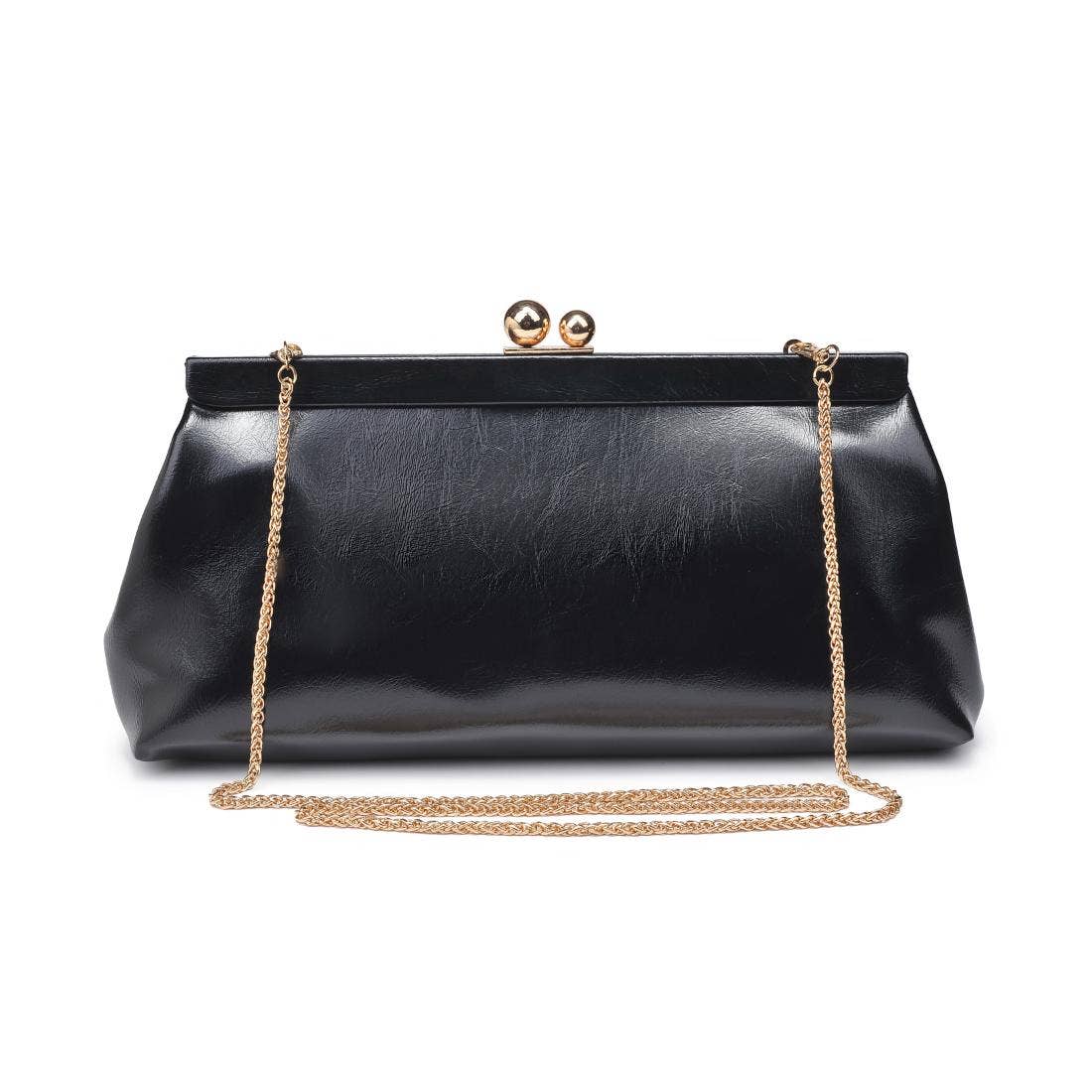 Joplin - Kisslock Clutch: Grey Multi