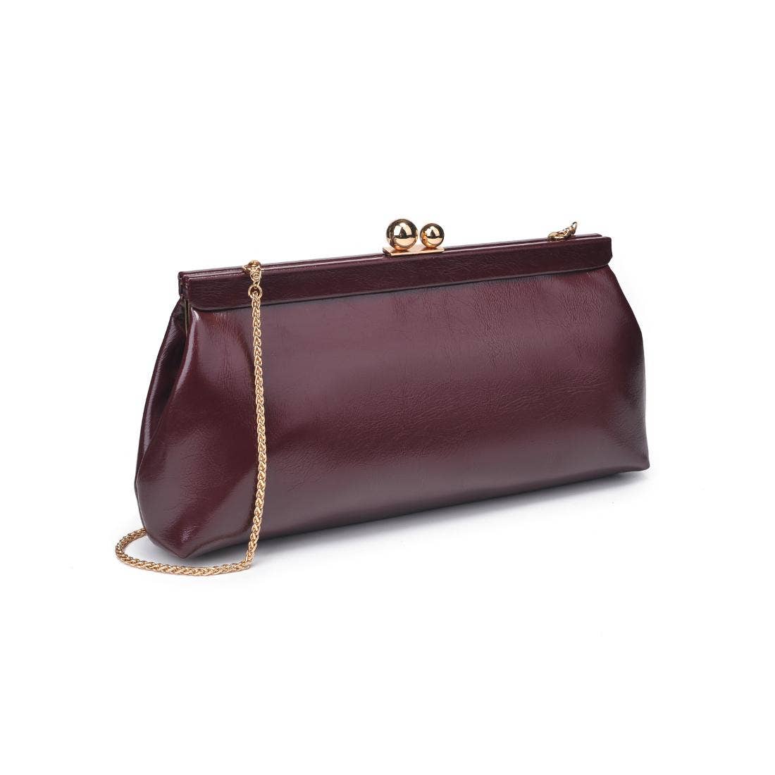 Joplin - Kisslock Clutch: Grey Multi