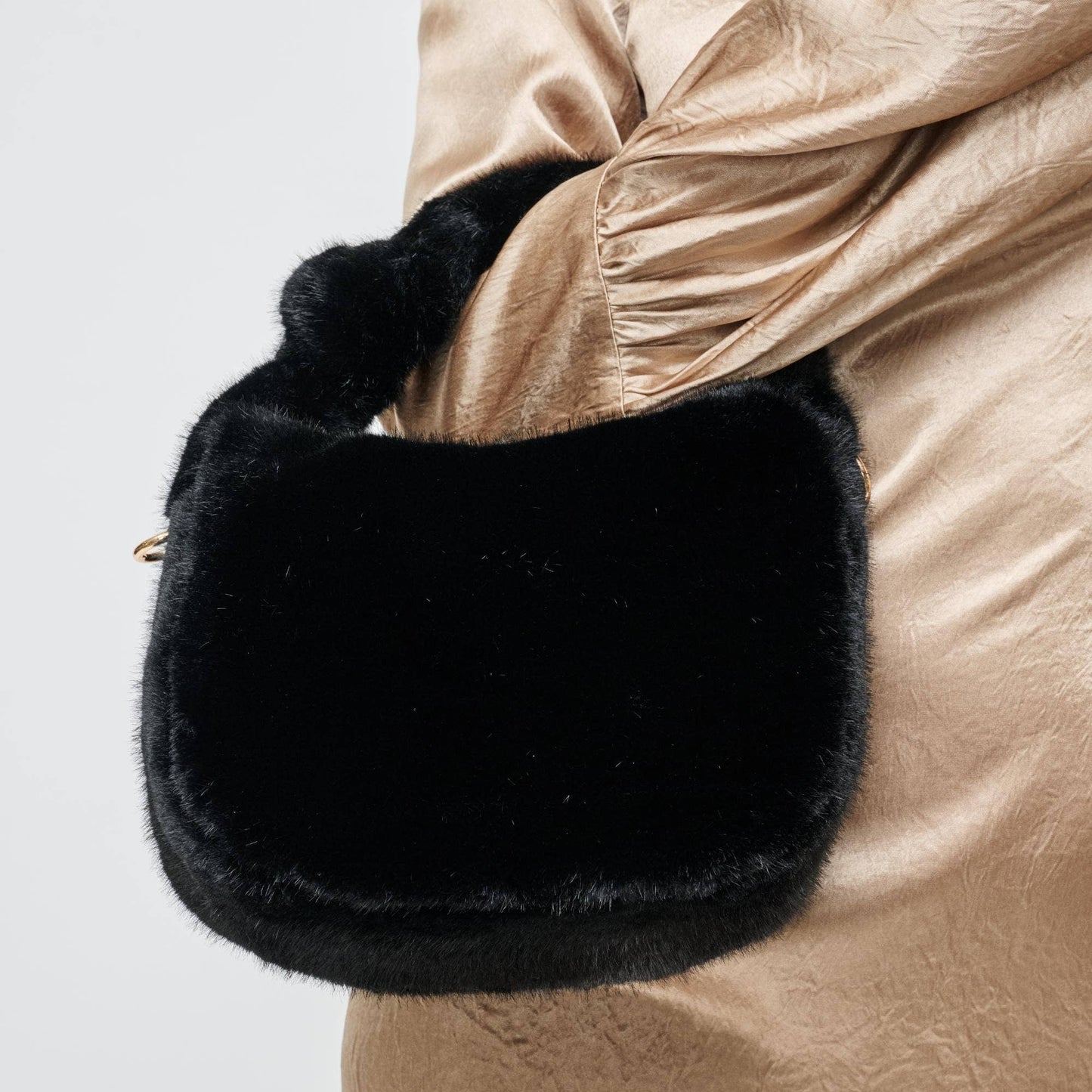 Monica - Faux Fur Crossbody: Leopard