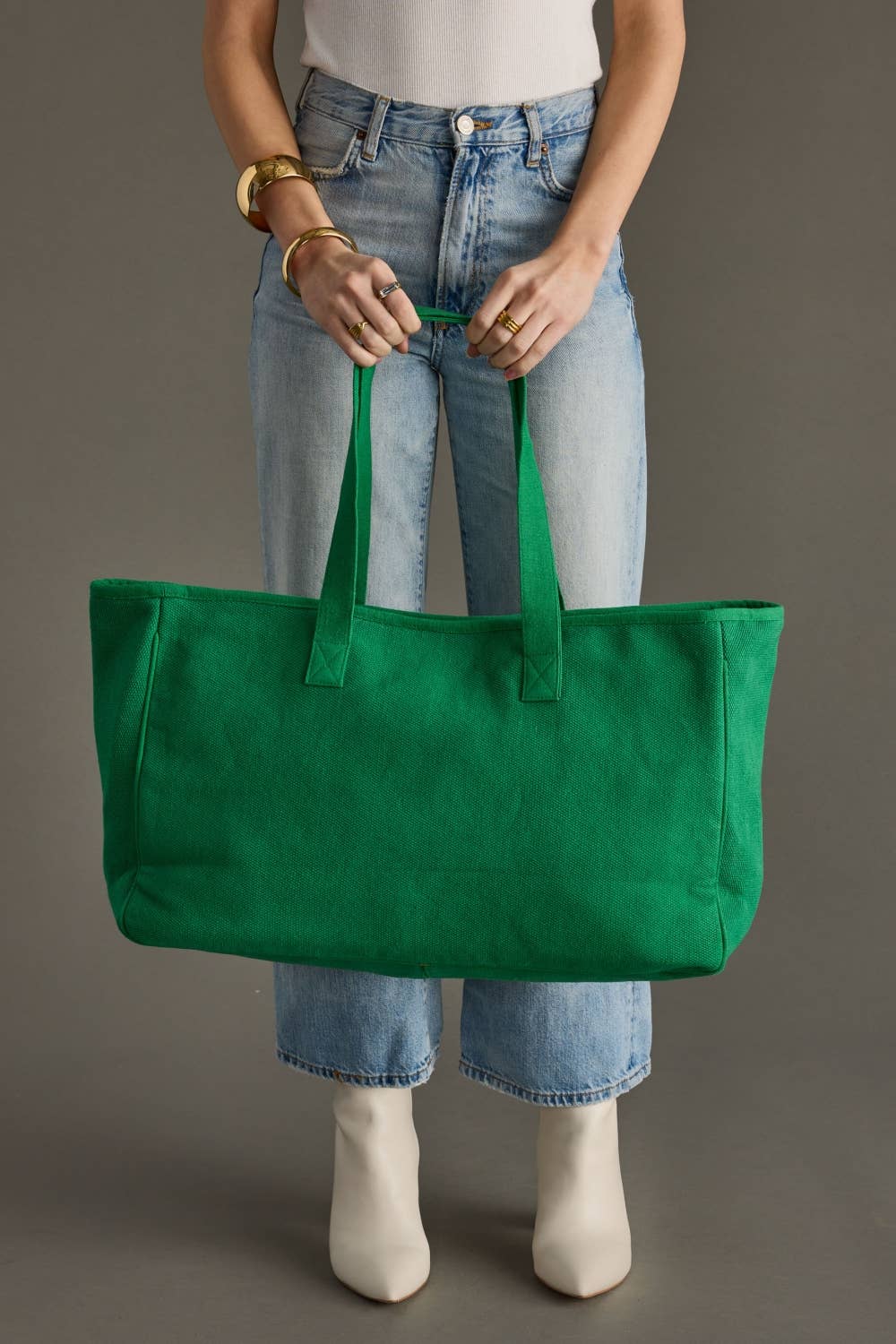 Green & Pink Ho Ho Ho Tote