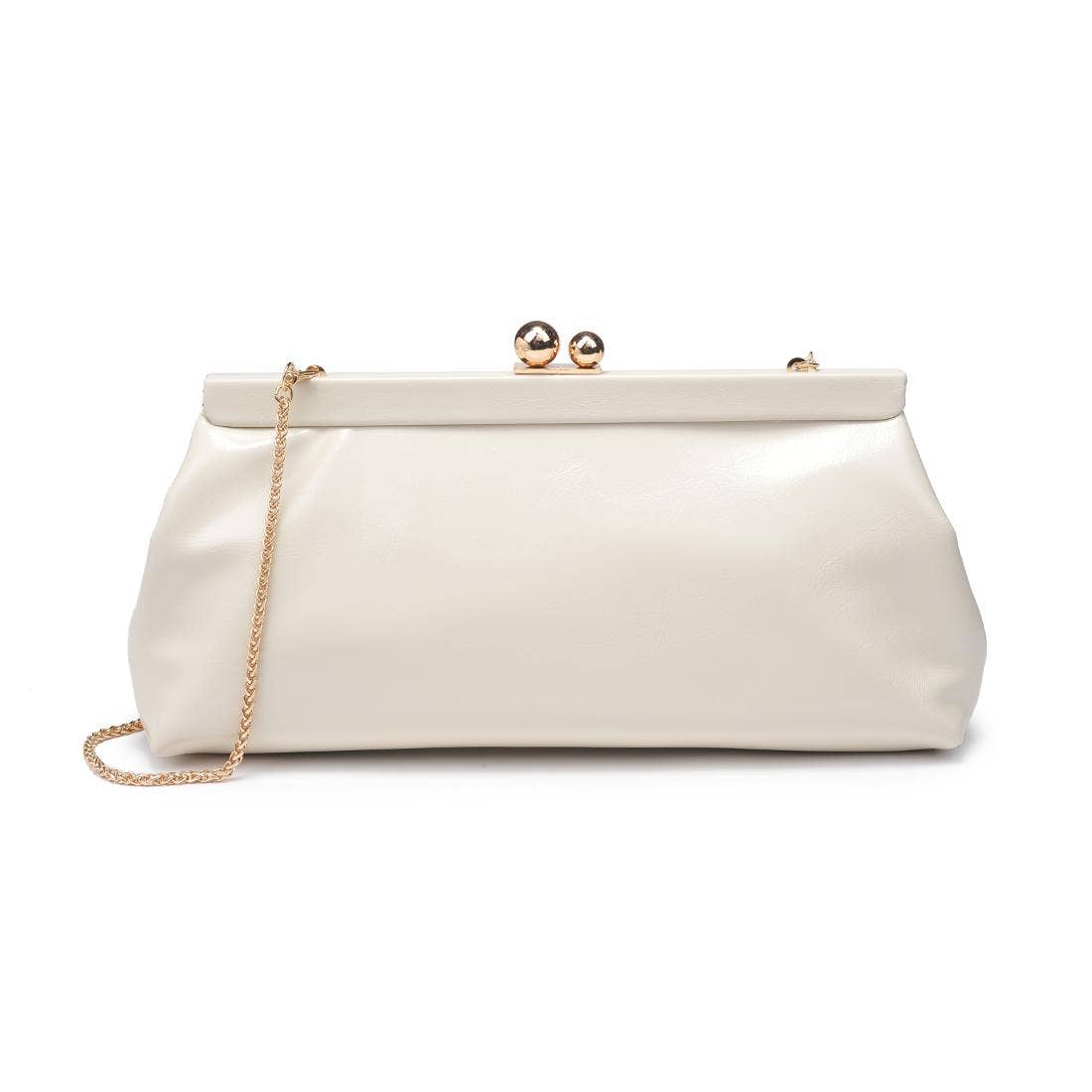 Joplin - Kisslock Clutch: Grey Multi