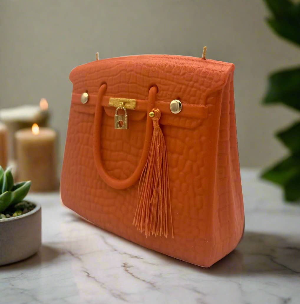 Luxury Candles Purse: Orange