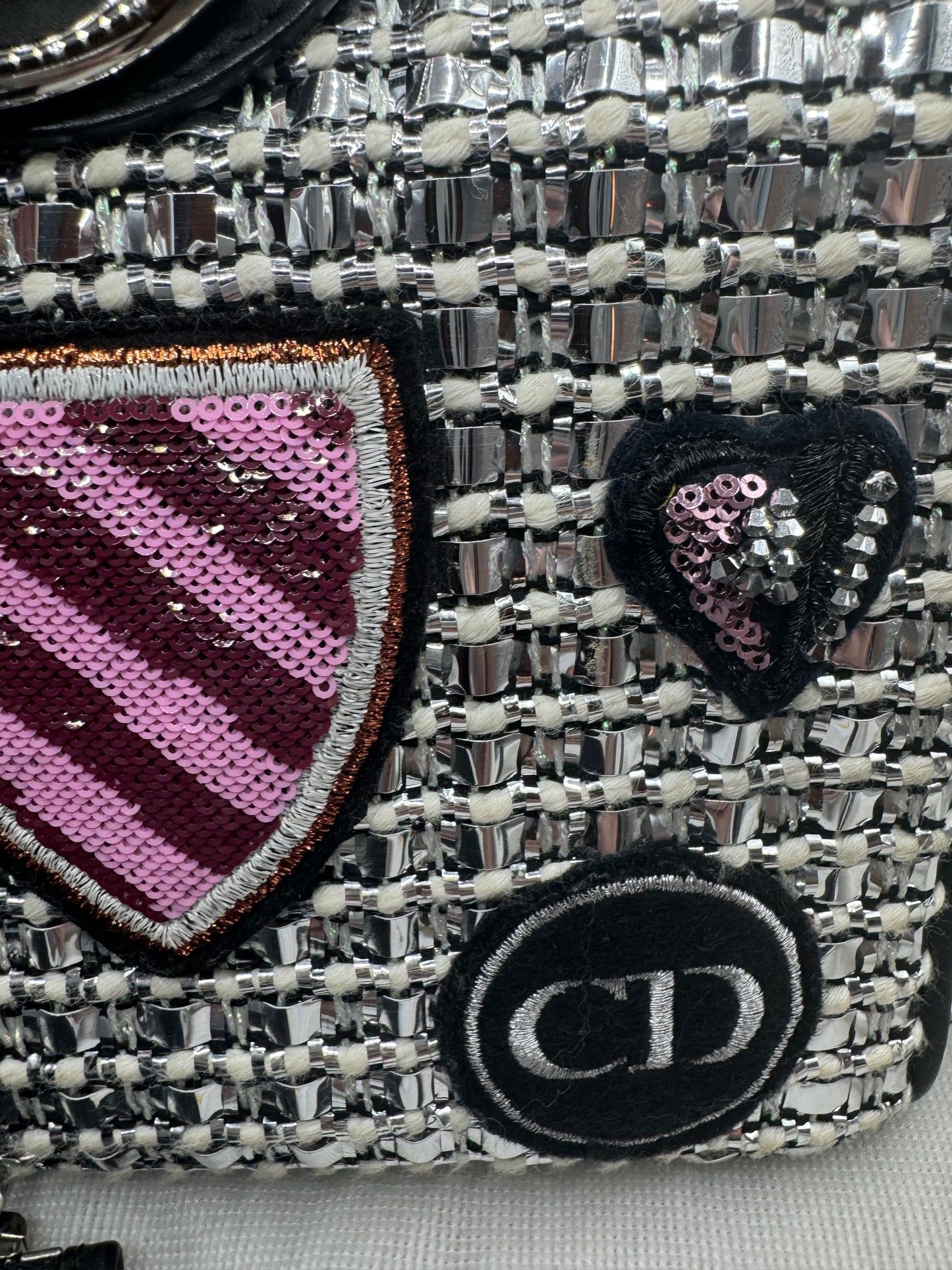 Dior limited edition large metallic tweed Diorissimo Tote