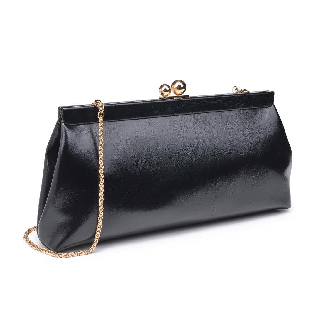 Joplin - Kisslock Clutch: Grey Multi