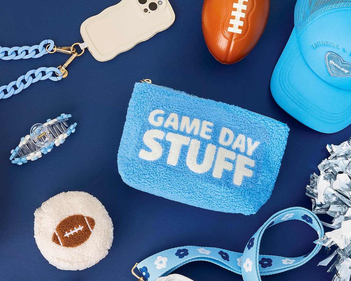Teddy Pouch-Gameday Stuff: Orange