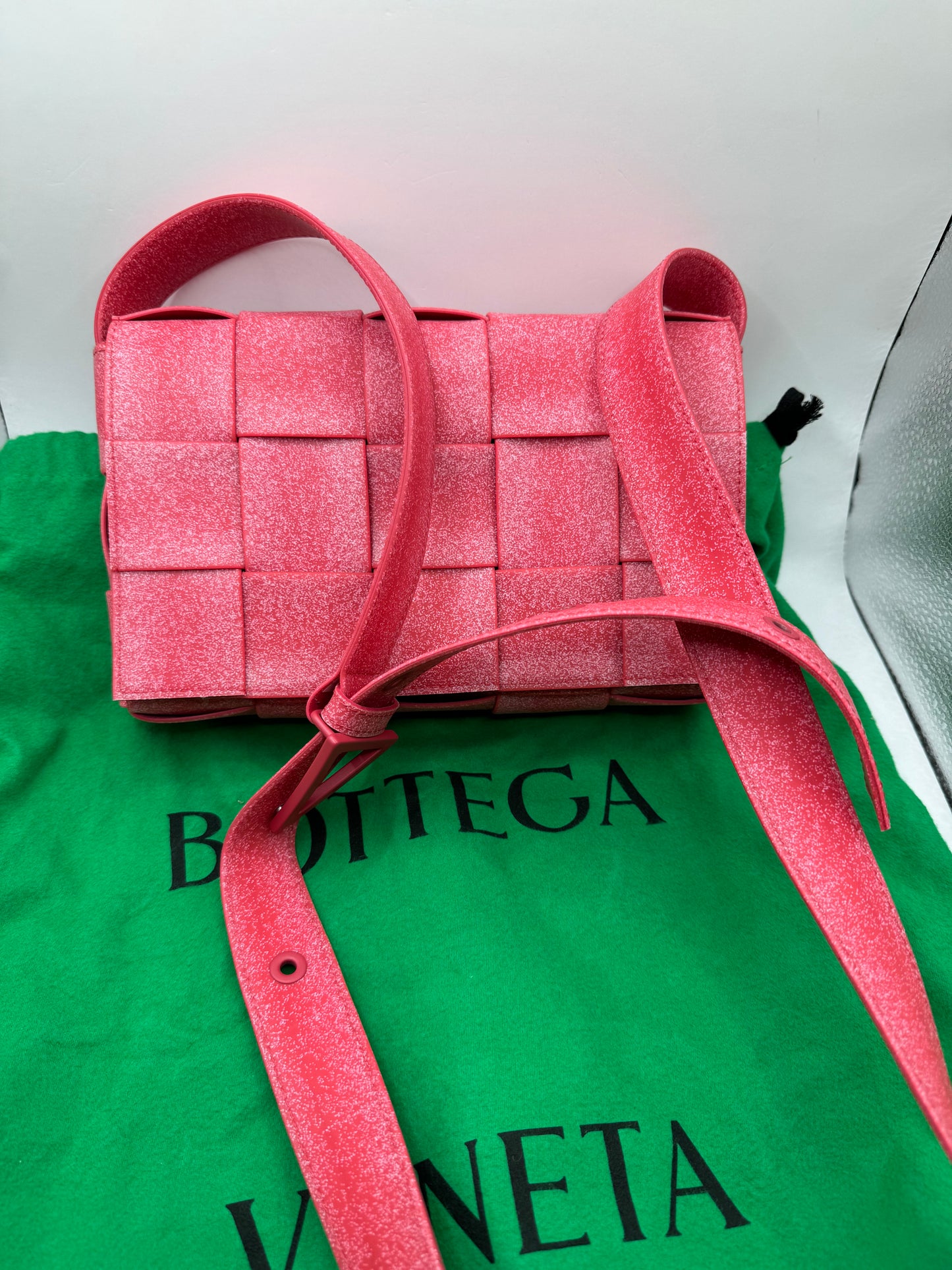 Bottega Venetta intrecciato Rubberized Cassette Bag