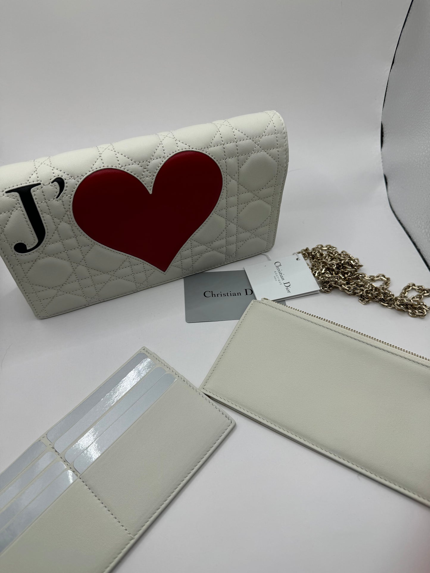 Dior Dioramour Lady Dior Clutch on Chain Cannage Quilt Leather