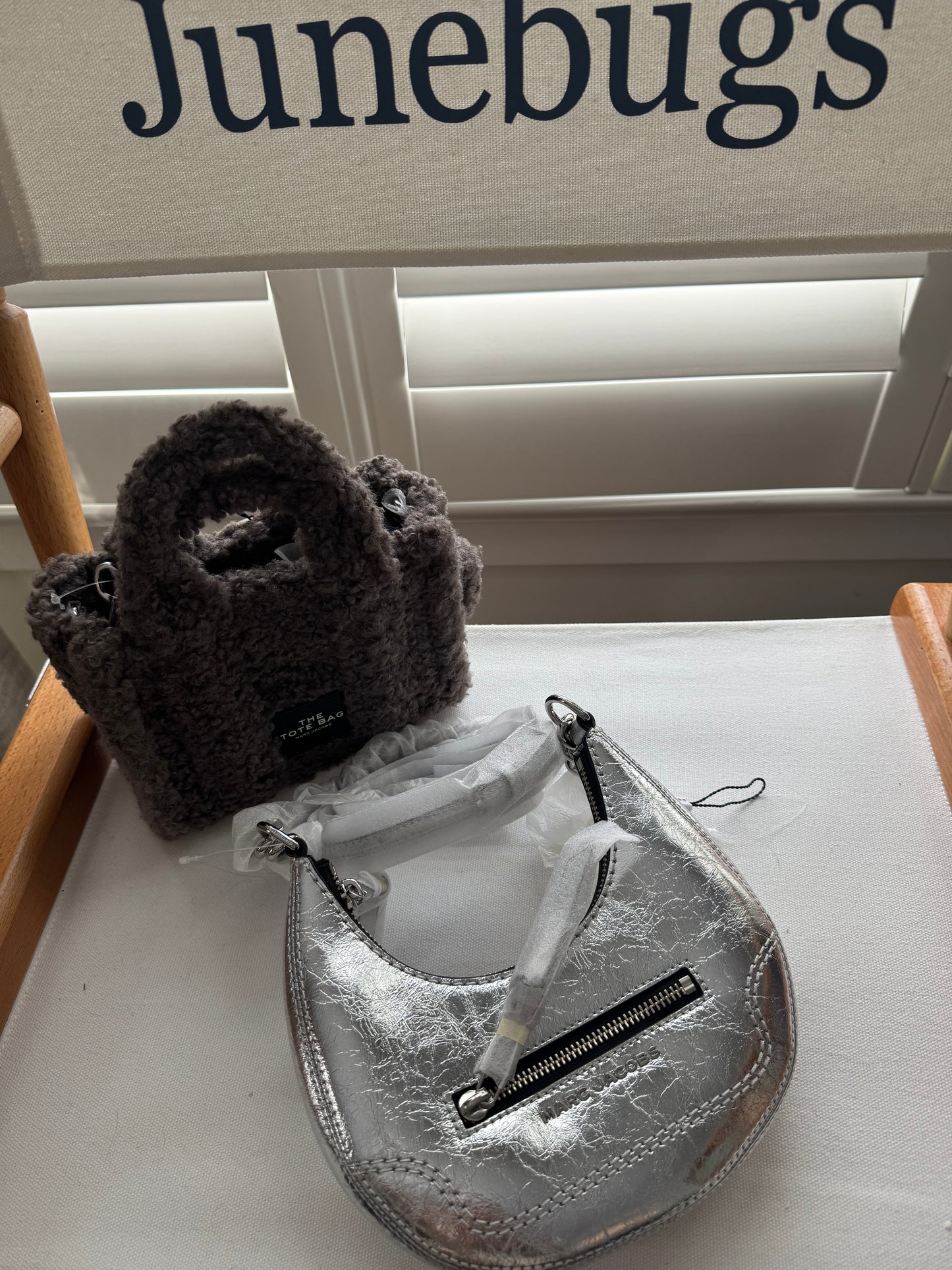 Marc Jacob’s Silver Croissant Bag.