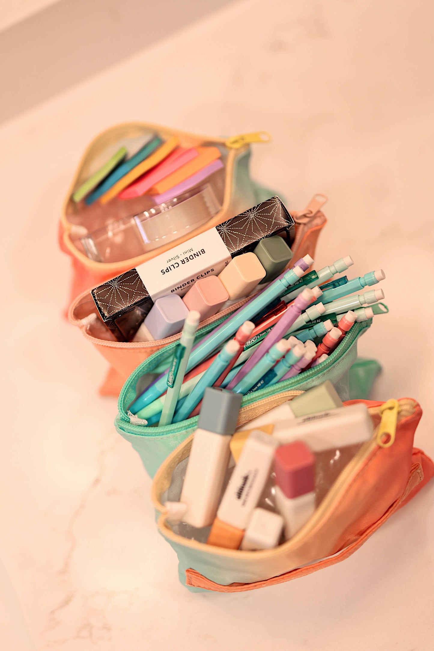 Expandable Organizer - Malibu (Mint/Yellow/Coral Gradient)