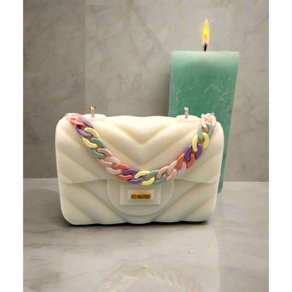 Luxury Candles Purses : White
