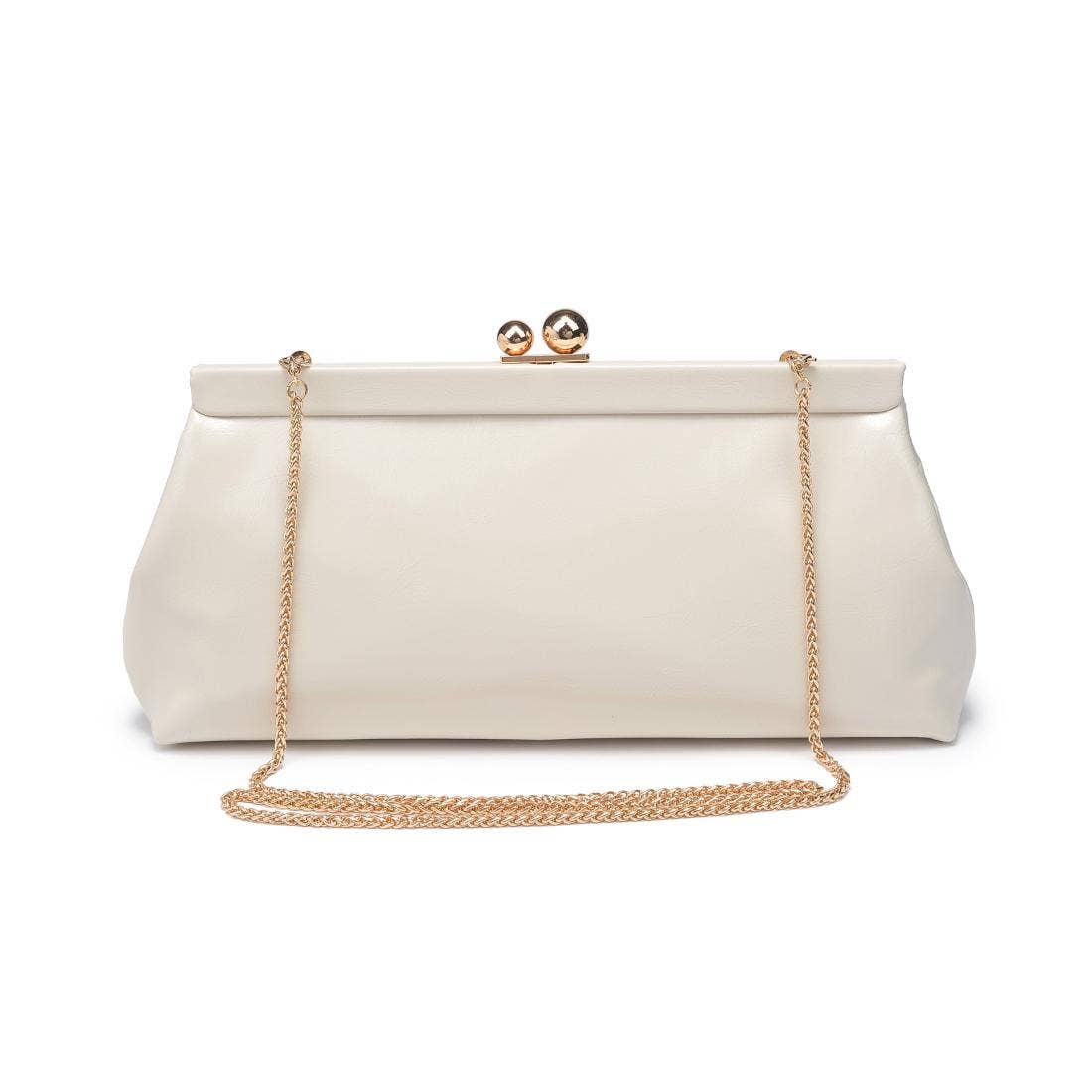 Joplin - Kisslock Clutch: Grey Multi