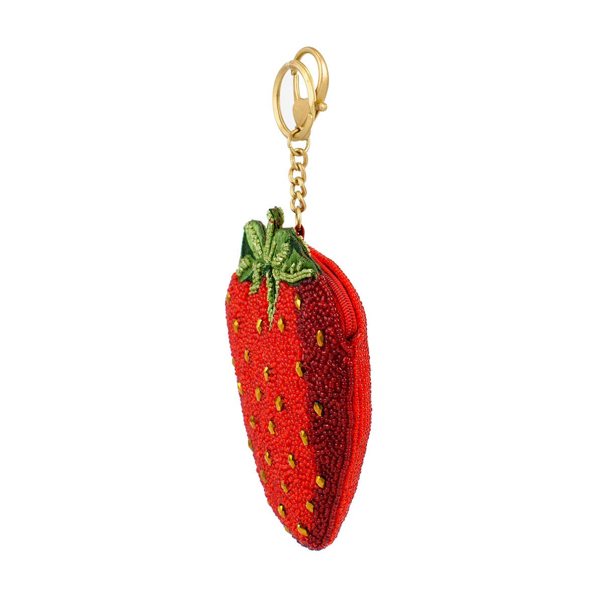 Berry Beautiful Strawberry Beaded Coin Purse