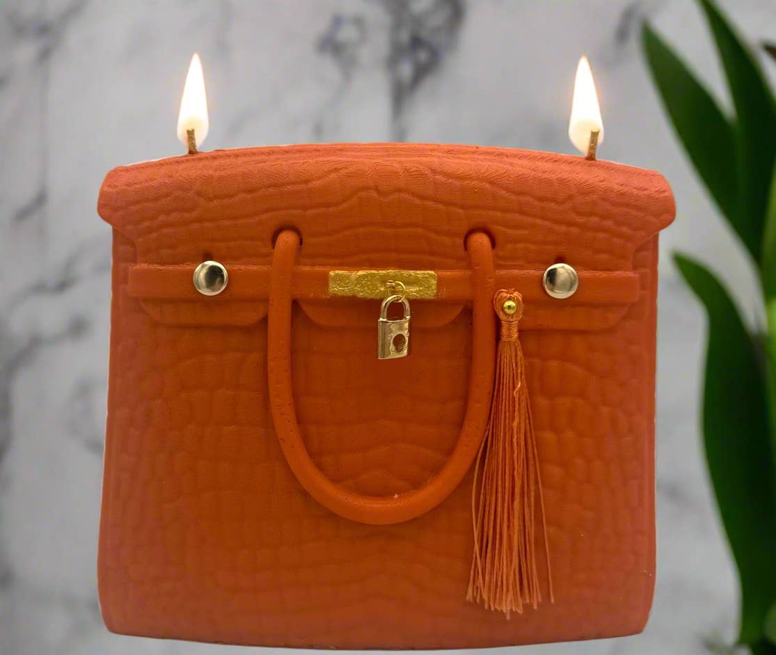 Luxury Candles Purse: Orange