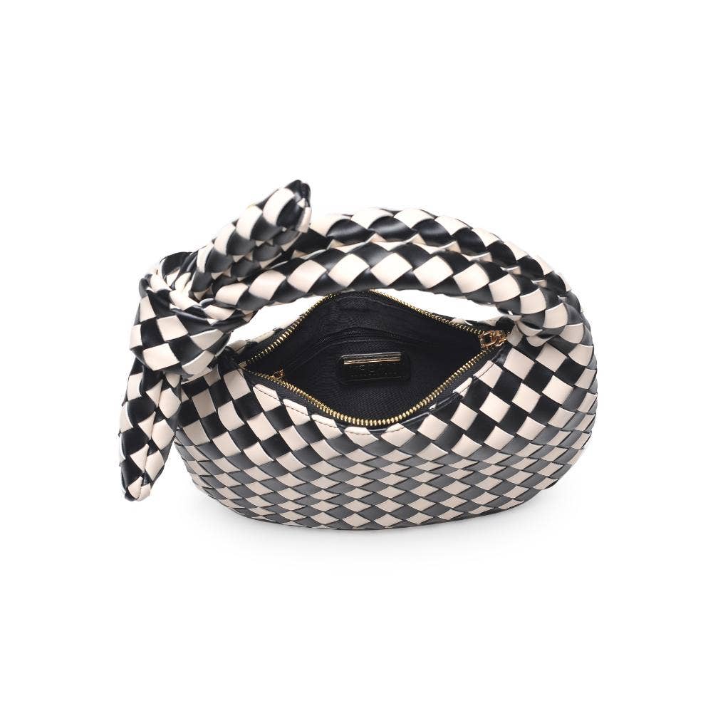 Lizbeth Woven Knot Clutch: Natural