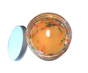 Happy Birthday Sprinkle Soy Candles: Strawberry Shortcake