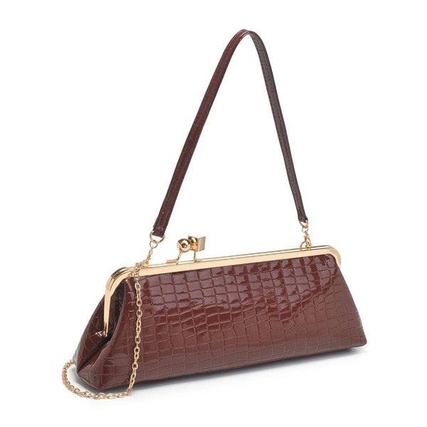Piper Clutch: Chocolate