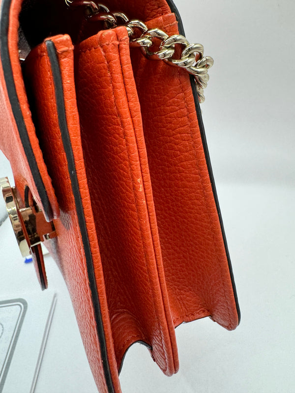 Gucci Dollar Calfskin Sun Orange Interlocking GG Crossbody bag GHW