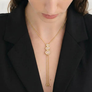 Millie Rose | 14K Gold PVD Bolo Lariat Necklace