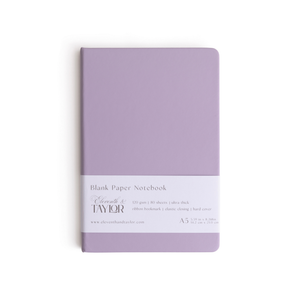 160 Page A5 Blank Journals: 120 GSM Thick Blank Card Stock: Muted melon