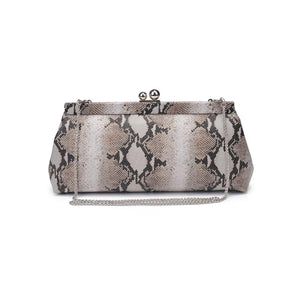 Joplin - Kisslock Clutch: Grey Multi