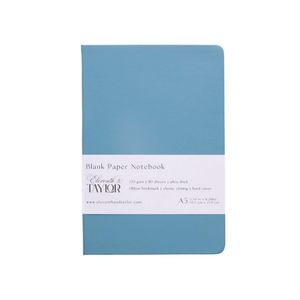 160 Page A5 Blank Journals: 120 GSM Thick Blank Card Stock: Muted melon