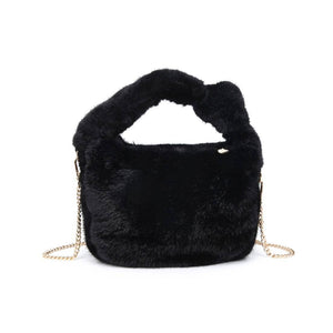 Monica - Faux Fur Crossbody: Leopard