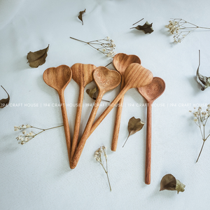 Made With Love Engraved Wooden Heart Spoon
