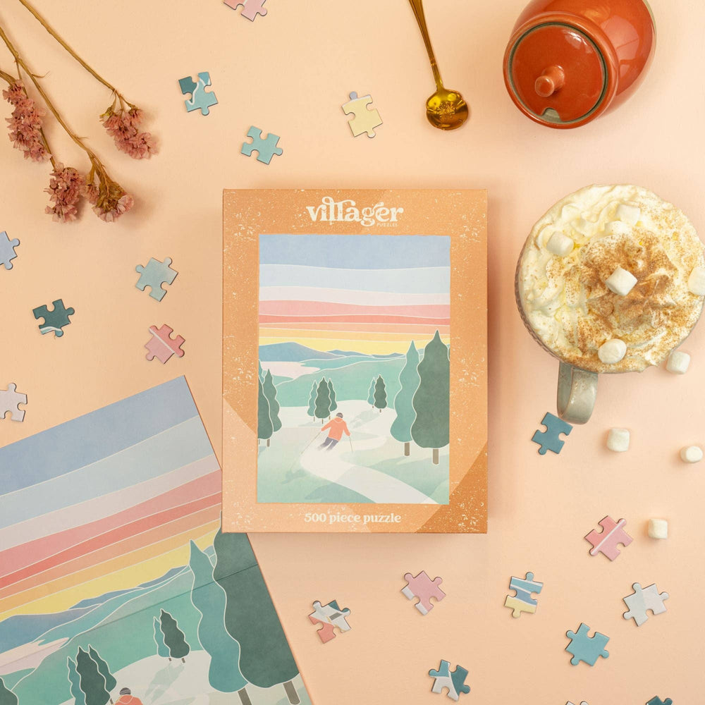 Sunset Ski | 500-Piece Puzzle | Designed in Canada