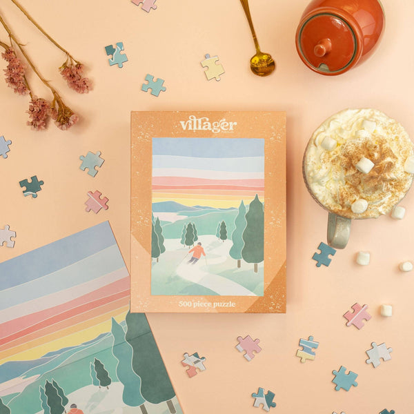 Sunset Ski | 500-Piece Puzzle | Designed in Canada