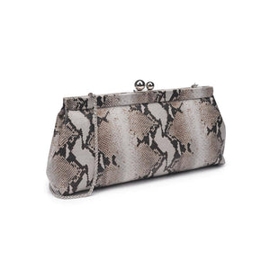 Joplin - Kisslock Clutch: Grey Multi