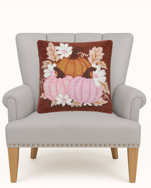 Daisies And Pumpkin Trio Hook Pillow