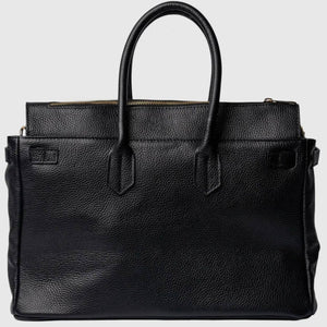 Monica Black Leather Handbag