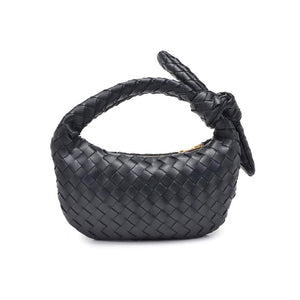 Lizbeth Woven Knot Clutch: Natural
