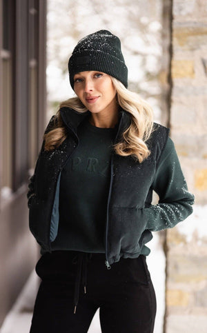 Alps Corduroy Down Vest — Forest Green (Small or Medium)