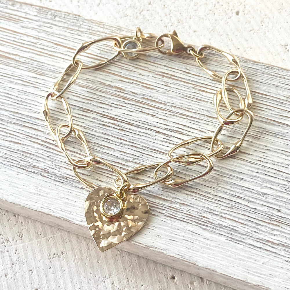 Heart bracelet love valentines jewelry 