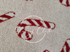 Christmas Luxe Blanket- Candy Cane