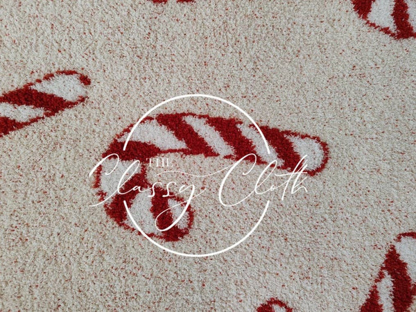 Christmas Luxe Blanket- Candy Cane