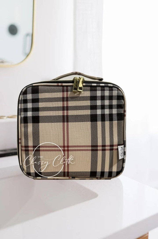 Mega Makeup Case - Plaid