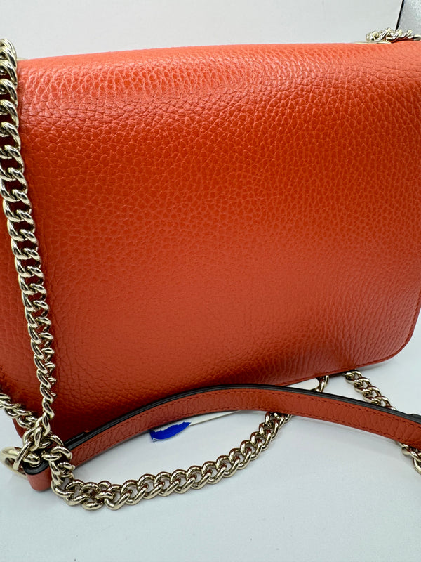 Gucci Dollar Calfskin Sun Orange Interlocking GG Crossbody bag GHW