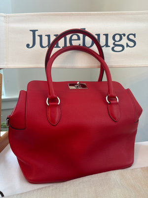 Hermes’ Tool Box 26 2way swift leather red