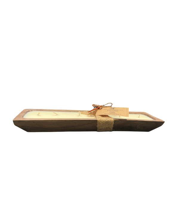 Pumpkin Chai - 18” Dough Bowl Candle