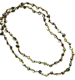 Long Ariel- Necklace-Natural Bead Long Necklace