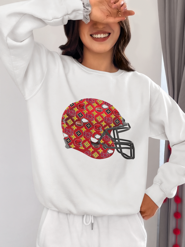 Buffalo Bills Helmet Pro Football Graphic cropped sweatshirt