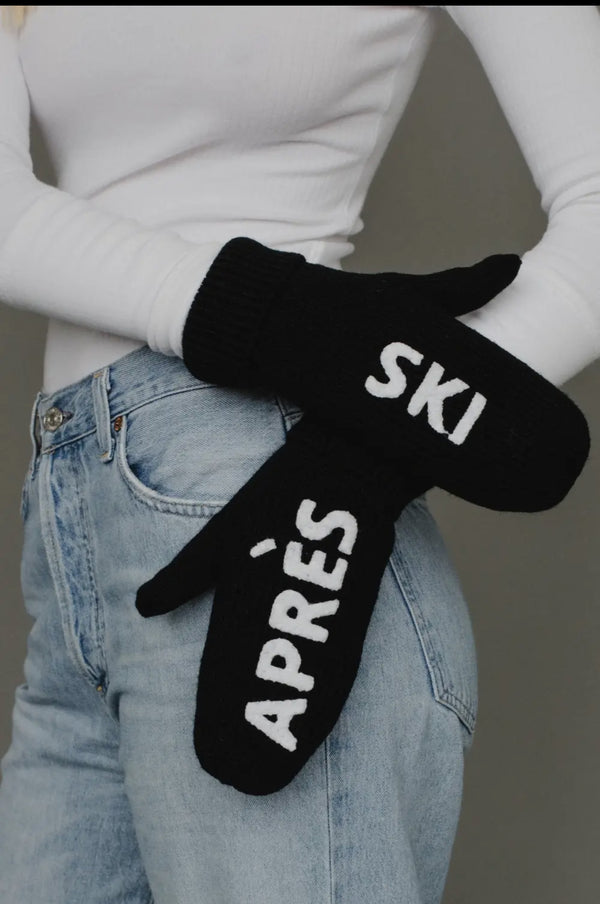 Winter Knit Hat & Mittens Set