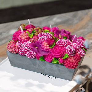 Flower Arrangement Candle